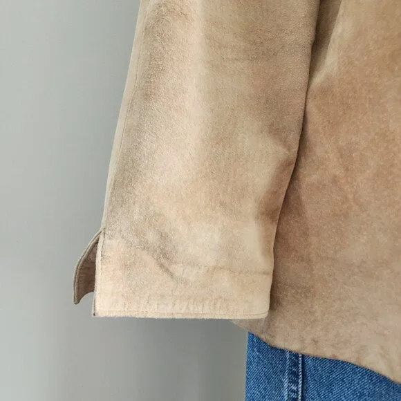Vintage Valerie Stevens Suede Tan Jacket Size: 1X - Picture 10 of 16